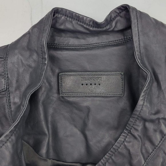 Blank NYC Vegan Faux Leather Moto Jacket Black XS - Picture 4 of 5